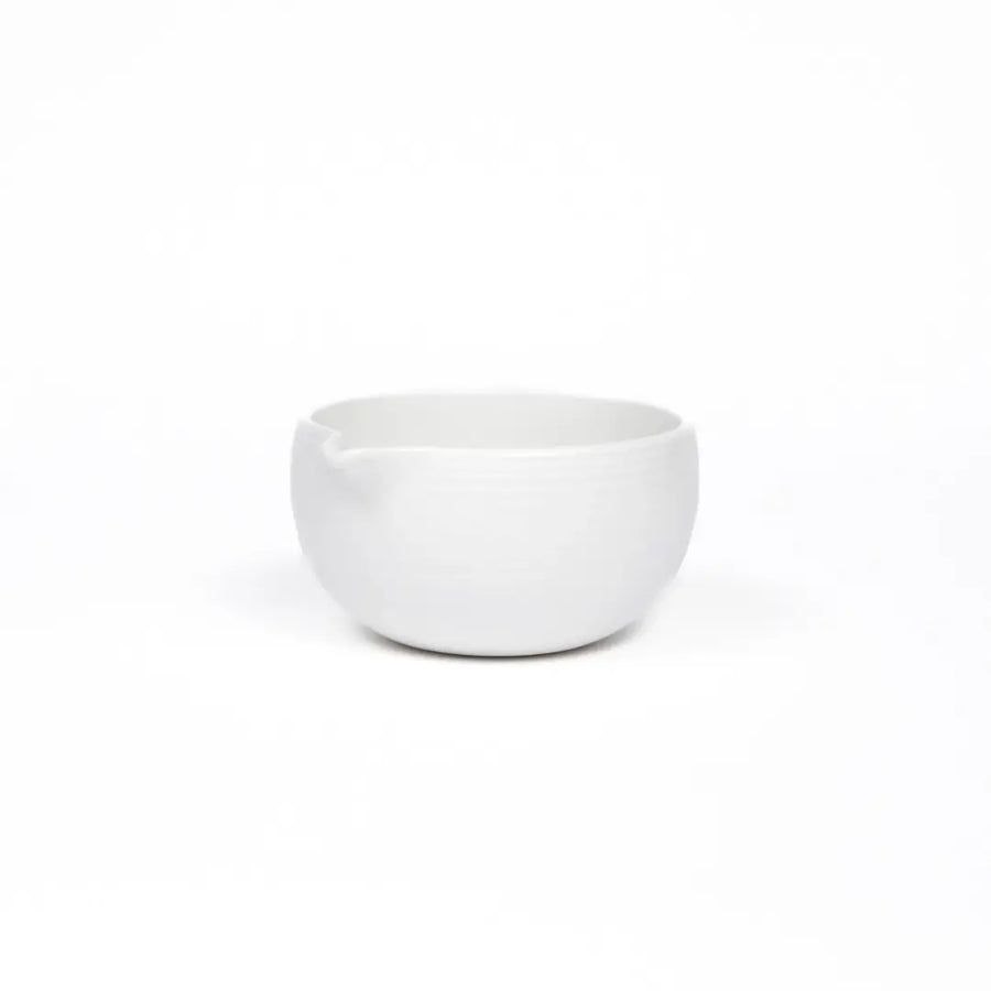 کاسه ماچا ژاپنی لبه دار - چاوان سفید