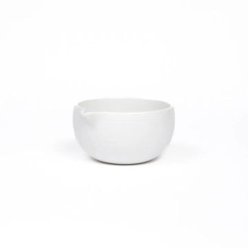 کاسه ماچا ژاپنی لبه دار - چاوان سفید
