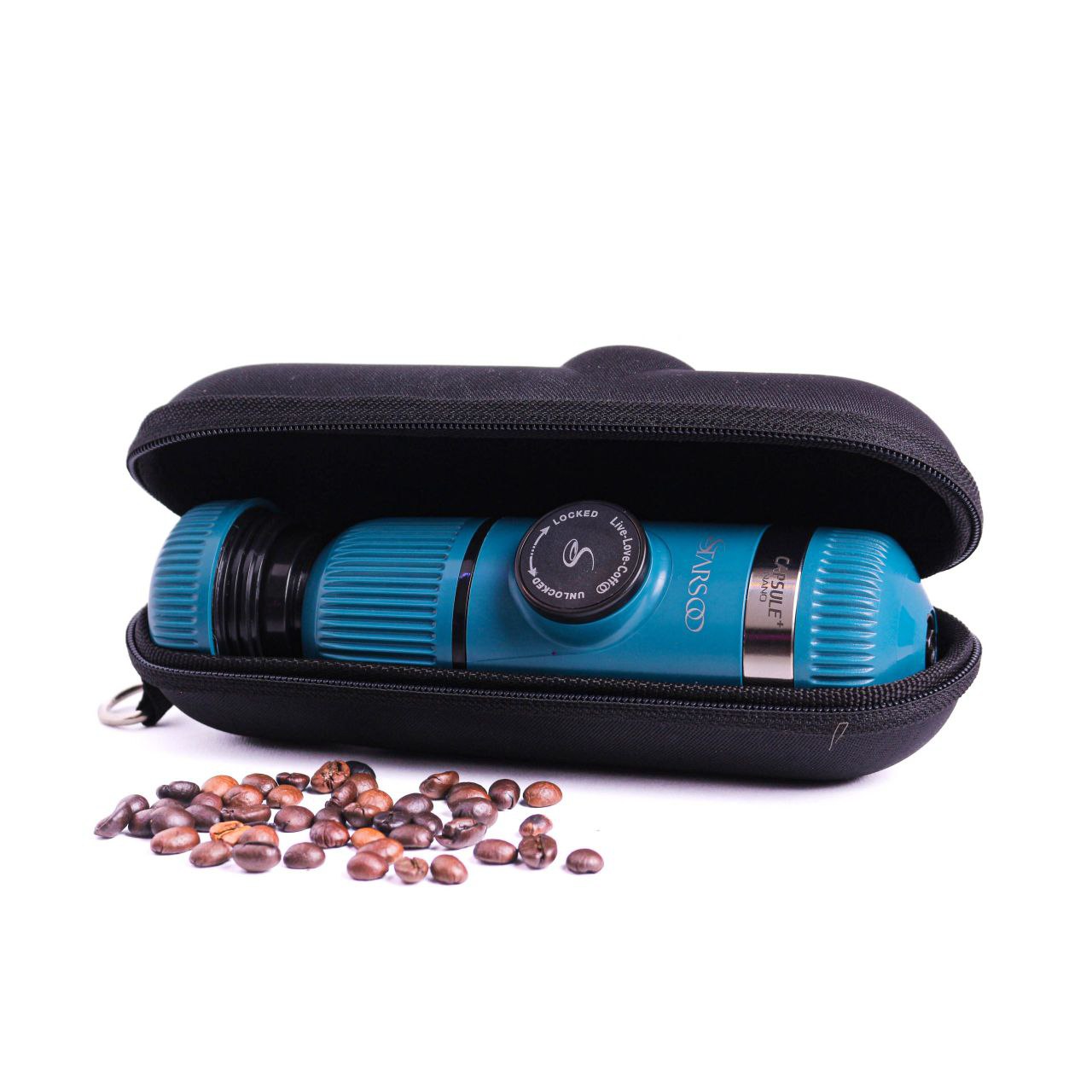 قهوه ساز همراه نانوکپسول | 2کاره پودر و کپسول - آبی