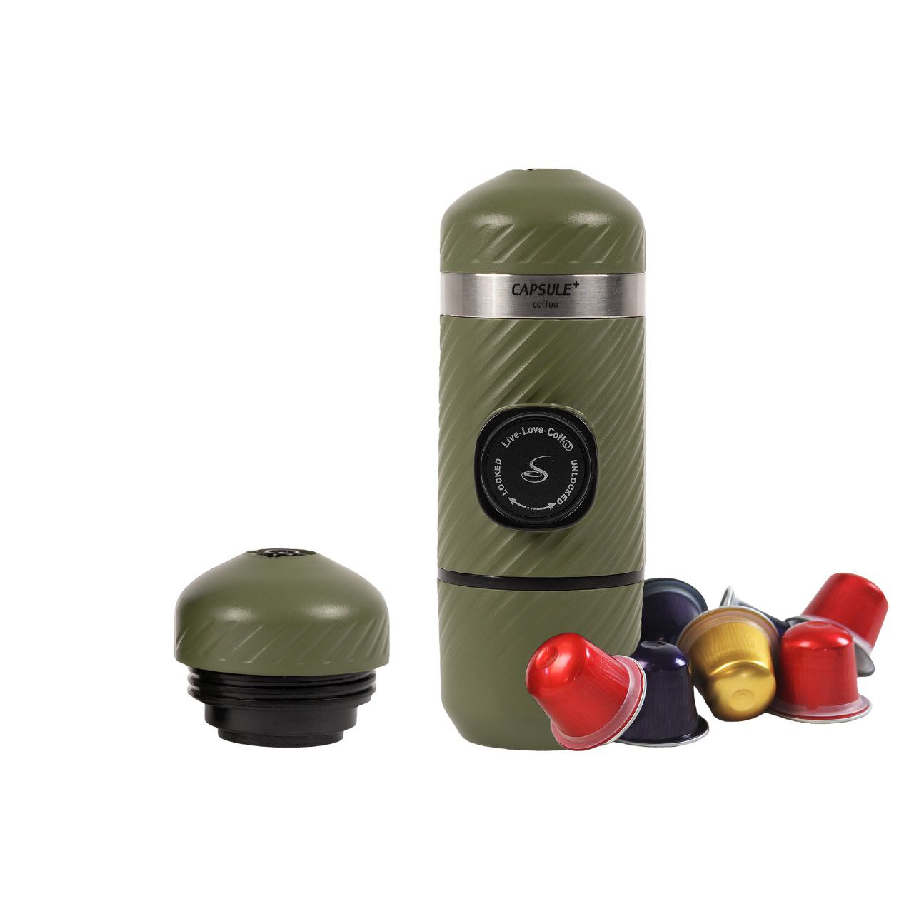 قهوه ساز همراه نانوکپسول دیاگونال |  2کاره پودر و کپسول - سبز