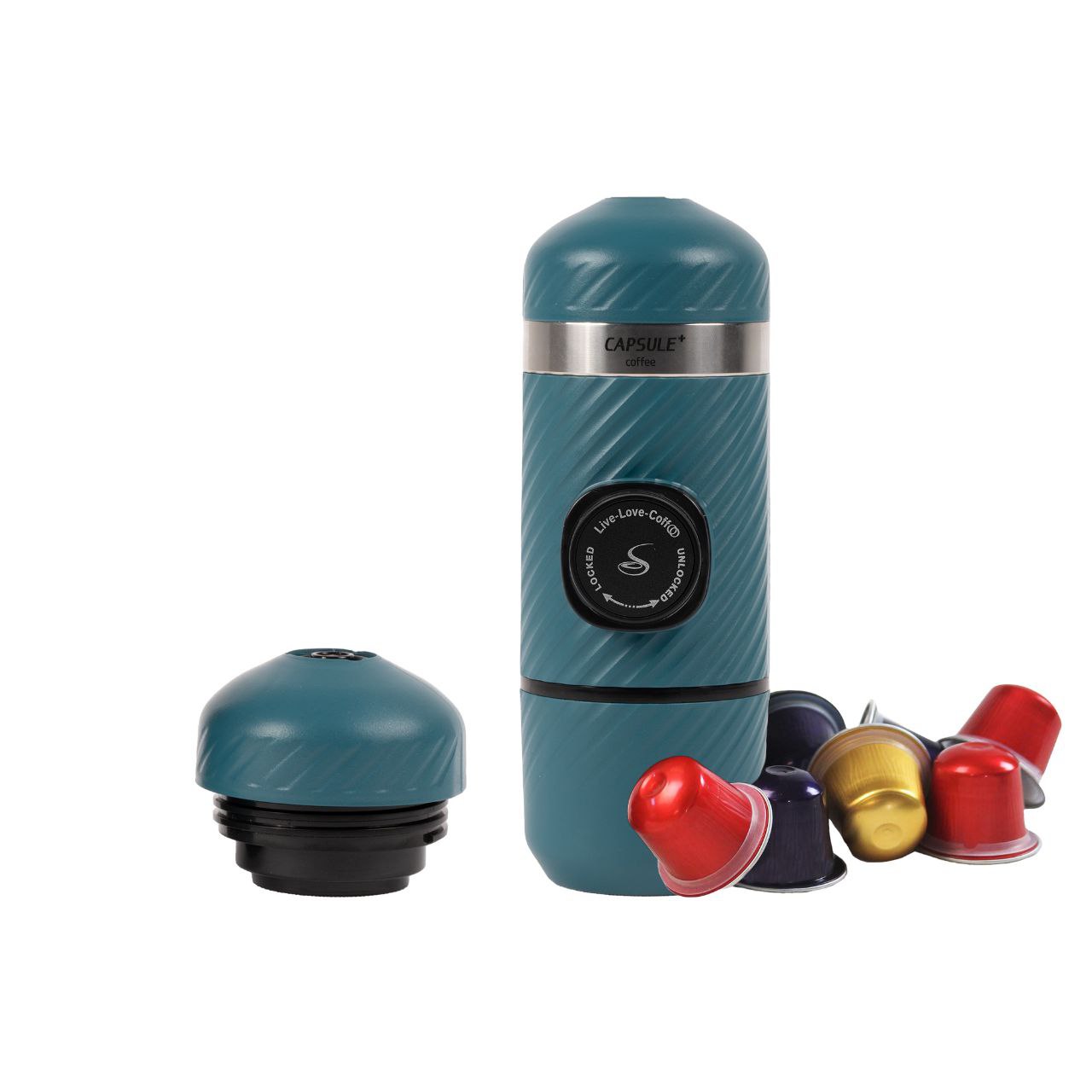 قهوه ساز همراه نانوکپسول دیاگونال |  2کاره پودر و کپسول - آبی