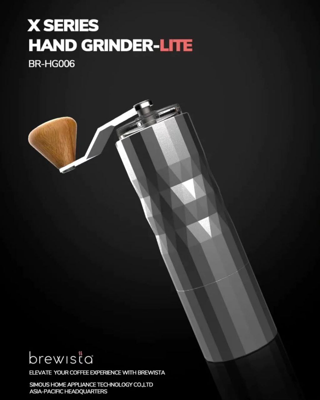 آسیاب دستی برویستا  سری ایکس - مشکی |  Brewista MCG X Serirs - Black