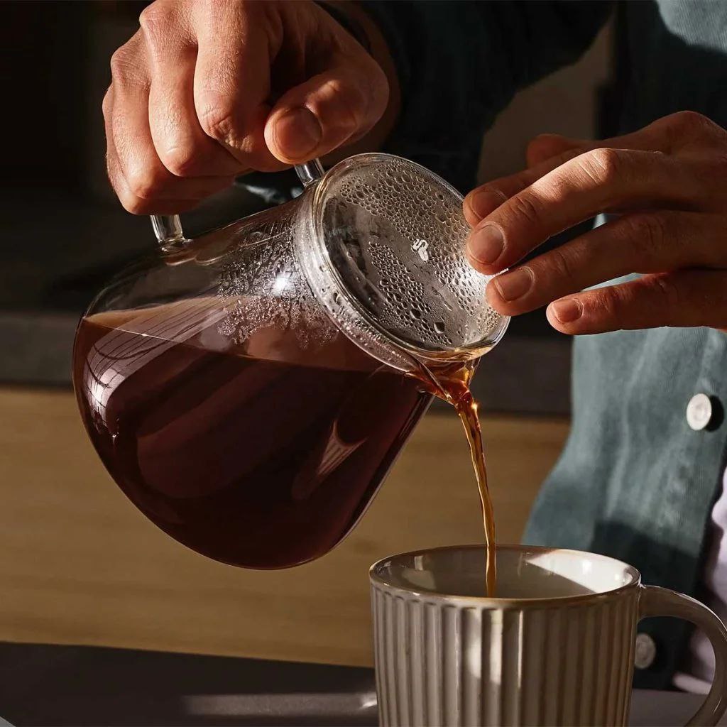 سرور V60 چیبو ارجینال آلمانی - کریستالی |  Tchibo GLASS SERVER