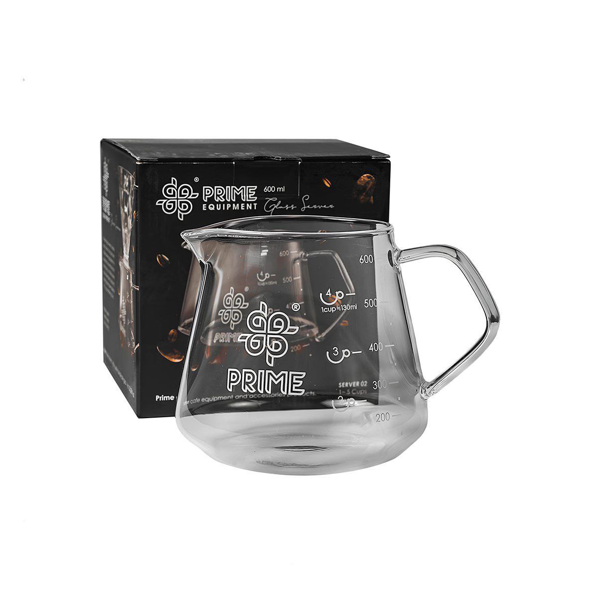 سرور V60 پرایم  کریستالی |  PRIME GLASS SERVER 600ml
