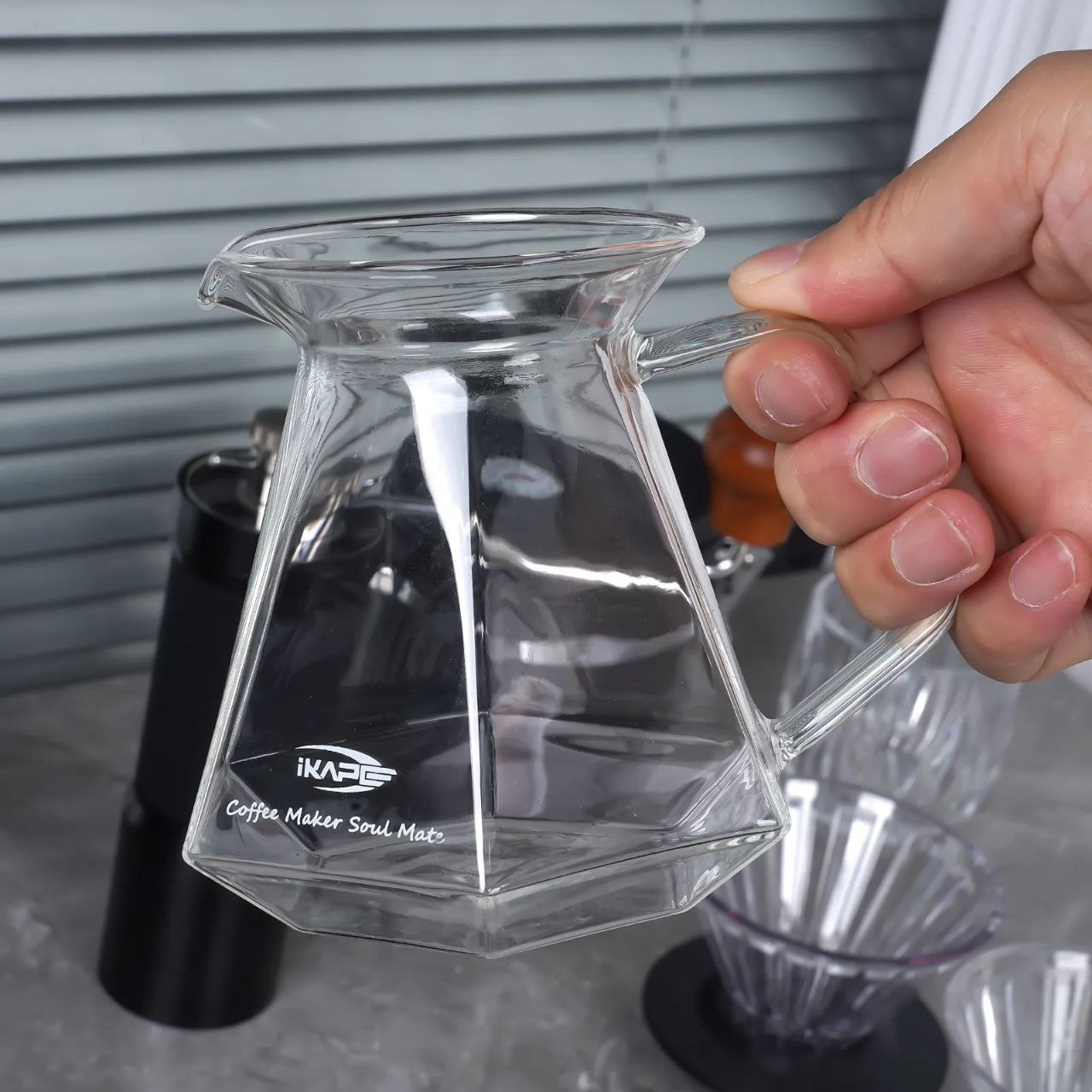 سرور V60 آیکاپه  کریستالی دایموند |  IKAPE GLASS SERVER