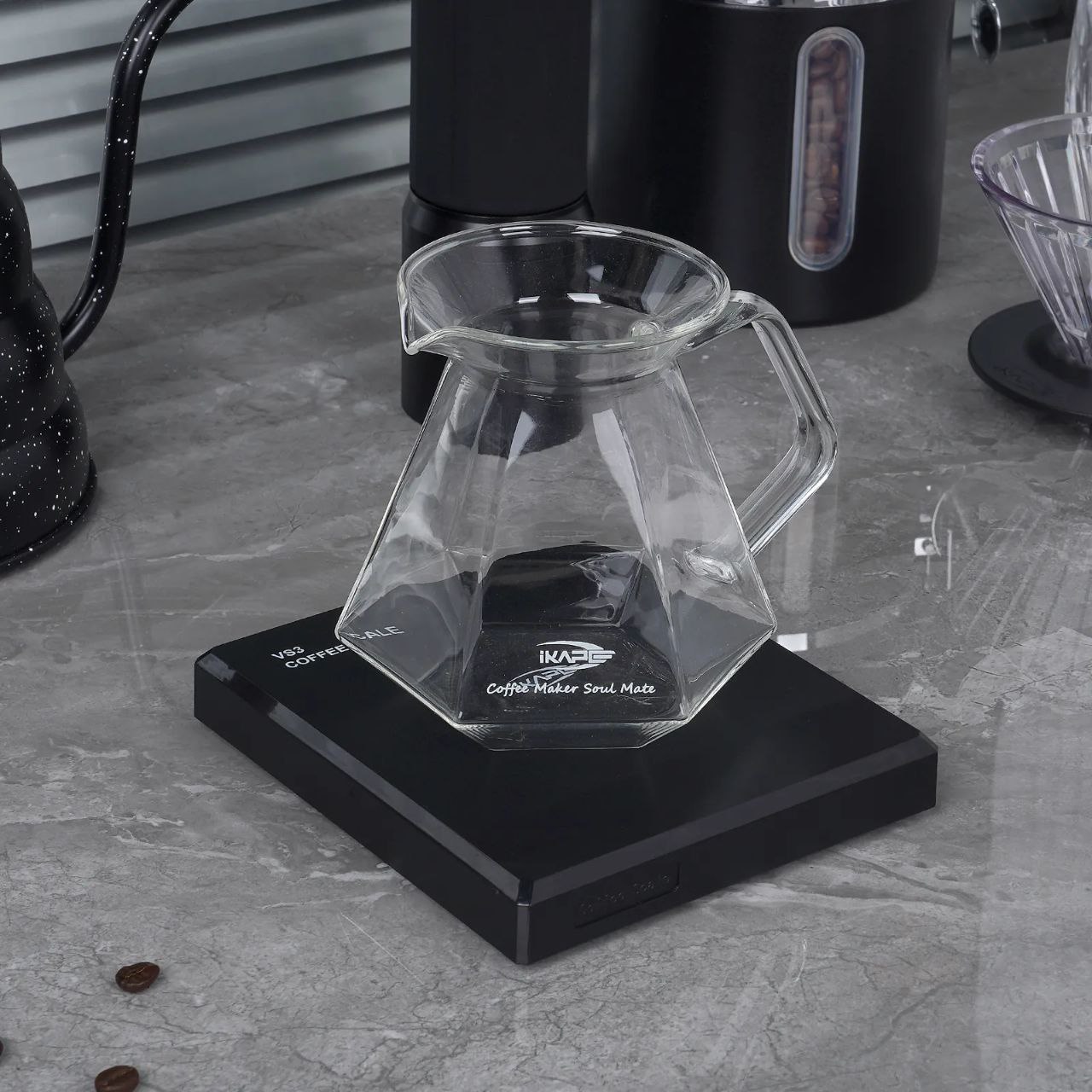 سرور V60 آیکاپه  کریستالی دایموند |  IKAPE GLASS SERVER