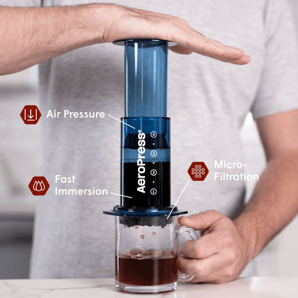 قهوه‌ ساز ایروپرس مدل کلییر | AeroPress Clear & Colors