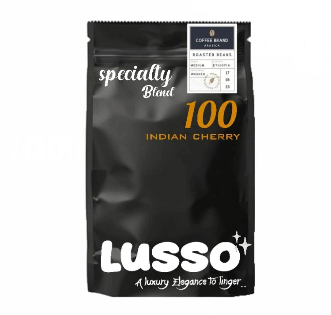 دانه قهوه تخصصی روبوستا چری | LUSSO