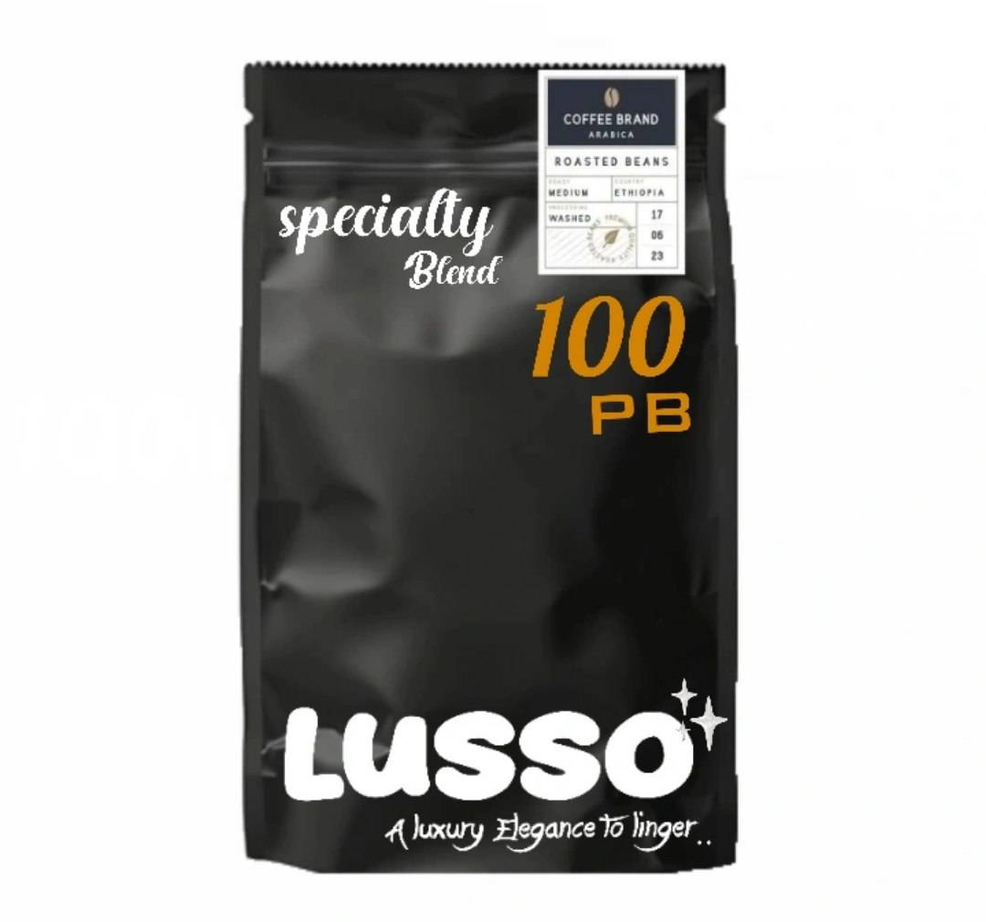 دانه قهوه تخصصی روبوستا پی بی | LUSSO