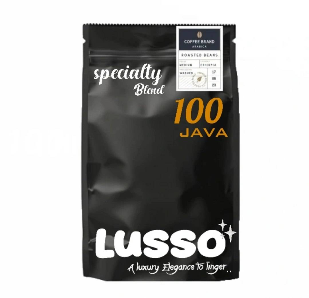 دانه قهوه تخصصی روبوستا جاوه - دارک رست | LUSSO