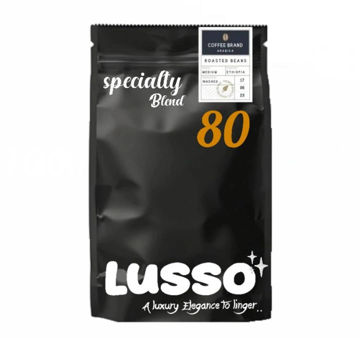 دانه قهوه ترکیبی 80 درصد عربیکا - 20 درصد روبوستا | LUSSO