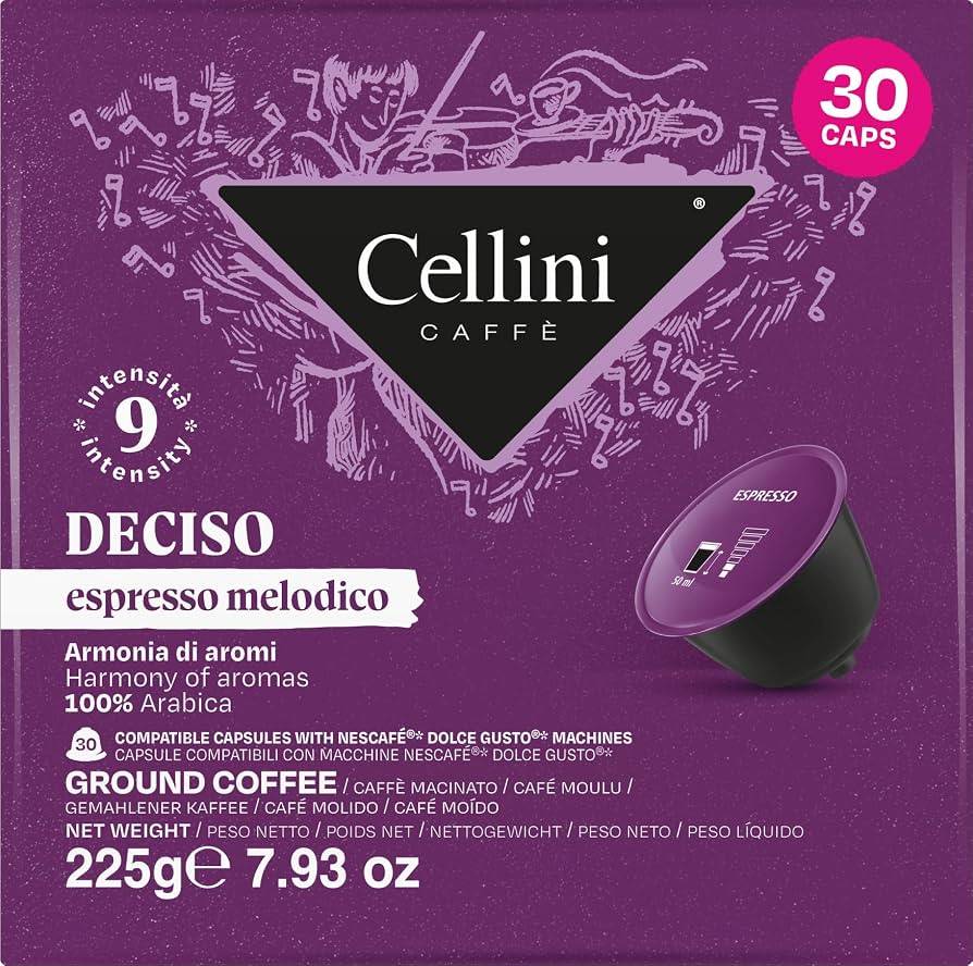 کپسول قهوه دولچه گوستو چلینی - مدل  Caffè Espresso Deciso