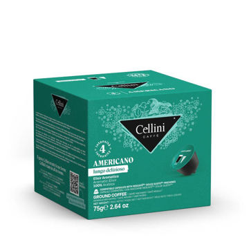 کپسول قهوه دولچه گوستو چلینی بدون کافیین - مدل  Caffè Americano Lungo Delizioso